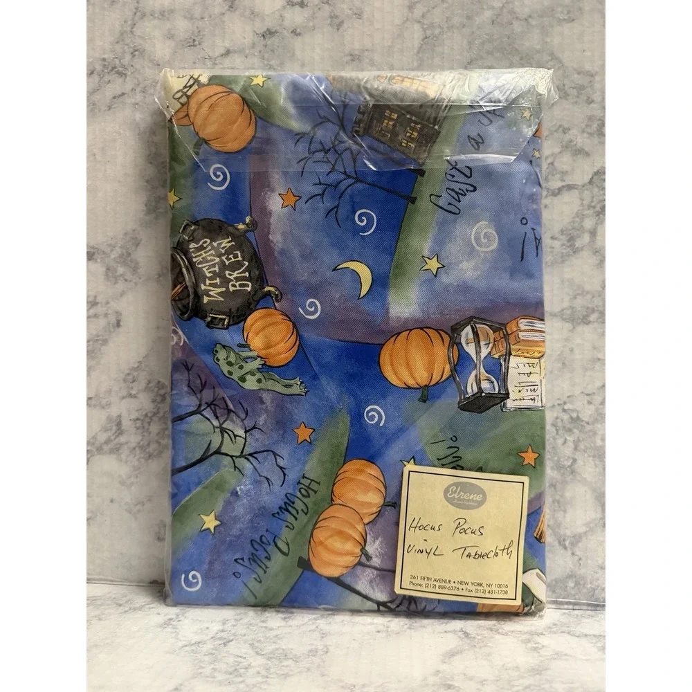 Elrene Vintage Vinyl Flannel Backed Tablecloth 52